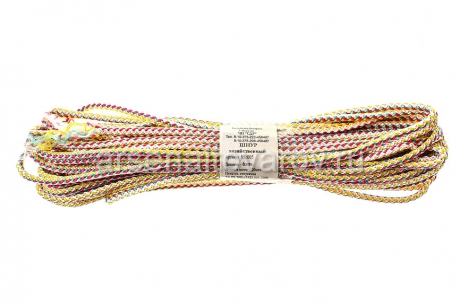 шнур хозяйственный диаметр 6 мм длина 20 м (8с005) цветной (Беларусь)