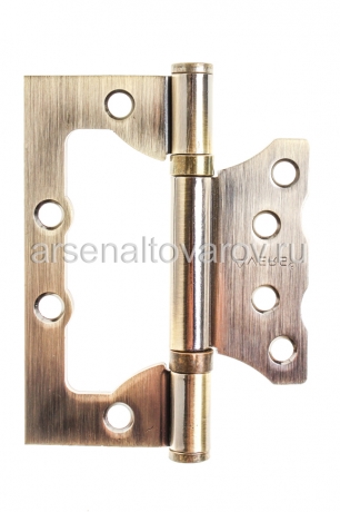 петля дверная накладная 100 мм*75 мм*2,5 мм В2-АВ (бронза) (Аверс) (цена за 1 шт)