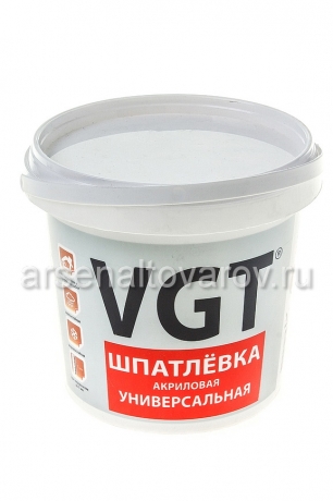шпатлевка акриловая универсальная ВГТ 1,7 кг для наружных и внутренних работ