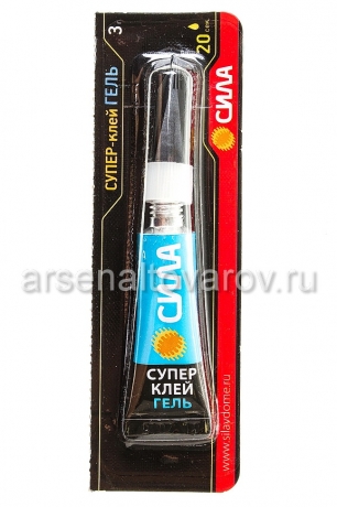 клей супер Сила 3 гр гель универсальный (КНР) (0042300)