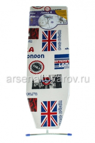 доска гладильная с подставкой, рукавом и удлинителем 34,5*112 см Лина (ДЛ4) (Ника)