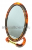 Зеркало косметическое настольное пластиковое овальное №8 (КНР) 