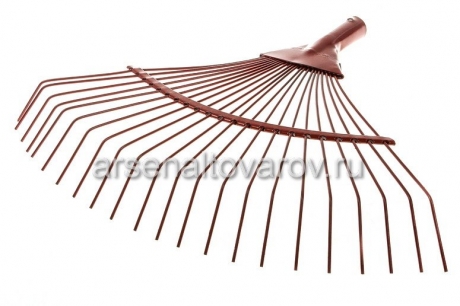 грабли веерные проволочные 22 зуба без черенка порошковой окраски Модерн (010816) (Павлово)