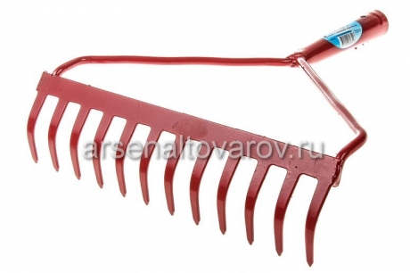 грабли прямые 12 зубьев выносная тулейка без черенка порошковой окраски ГПВТ-12 (010715) (Павлово)