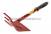 Мотыжка комбинированная с металлическим черенком порошковой окраски МК-3м (030206) (Усадьба Люкс) 