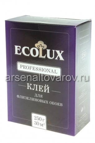 клей для обоев Эколюкс Профессионал 250 гр флизелиновый на 30 кв.м (Сот-Комби)