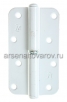 Петля дверная накладная 110 мм белая левая (Кунгур) 