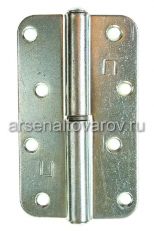 петля дверная накладная 110 мм оцинкованная правая (Кунгур)