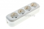 колодка розеточная 4 гнезда 16 А с заземлением Универсал ABS (Е304) белая