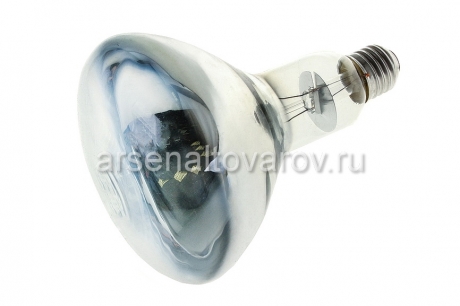 лампа накаливания для обогрева птиц и животных ИКЗ 250 Вт зеркальная белая