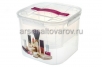 Контейнер для хранения пластиковый   7 л с вкладышем Деко (М 2824) косметика (Идея) 