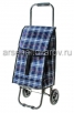 Тележка багажная грузоподъемность 30 кг с сумкой Клетка JX-D2 (Рыжий кот) 