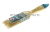 Кисть плоская  38 мм натуральная щетина деревянная ручка Ремоколор Евро (01-1-115) 