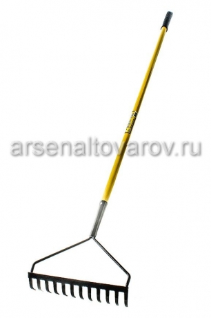 грабли прямые 12 зубьев с металлическим черенком ГП-12 (030219) (Усадьба Люкс)