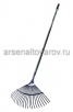 Грабли веерные пластинчатые 22 зуба с алюминиевым черенком (012502) (Форсаж) 