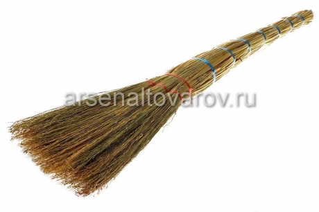 веник сорго трехлучевой вязаный шпагатом (Россия)