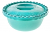 Миска пластиковая круглая  3 л с крышкой (М 1316) аквамарин (Идея)