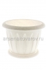 Кашпо для цветов пластиковое 10,4 л 32*24,5 см с поддоном мрамор Фелиция (С106М) (Мартика) 