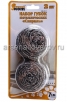 Губка для посуды металлическая (уп из  2 шт) (Рыжий кот) (SM-01/2) (001739) 