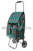 Тележка багажная грузоподъемность 30 кг с сумкой Клетка D203 (Рыжий кот) 