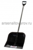 Лопата для снега из поликарбоната (430*420 мм) с алюминиевым черенком микс (М3619) (Башкирия) 