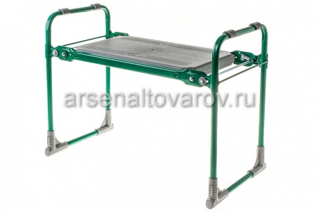 скамейка садовода металлическая складная 560*300*425 мм пластиковое сиденье (СК) (Ника)