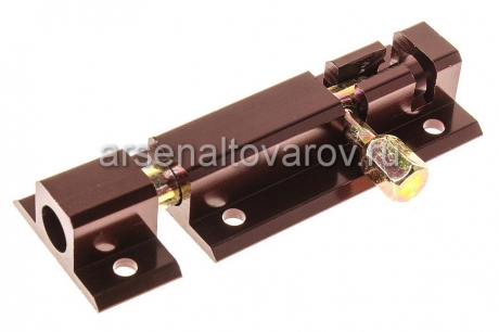 задвижка на дверь накладная 60 мм DB-05-60-AB алюминиевая бронза (Кунгур)