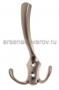 Крючок металлический трехрожковый большой хром матовый (КНР) 02521