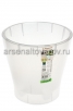 Кашпо для орхидеи пластиковое 5 л 21,5*20,5 см с автополивом прозрачное Лея (М7885) (Башкирия) 