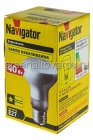лампа накаливания зеркальная 40 Вт Е27 (большой цоколь) (Навигатор) (NI-R63-40-230-E27) 3247