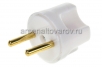 Переходник-адаптер электрический 10 А без заземления Рексант Питер белый (11-1031) 