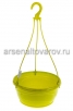 Кашпо подвесное пластиковое  6 л 28,5*14 см фисташковое Венеция (5PL0358) (5Пласт) 