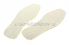 стельки для обуви зимние войлочные размер 48 белые (КНР)
