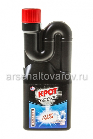 чистящее для канализационных труб Крот Торнадо 500 гр гель (ДБХ)