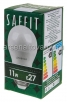 Лампа светодиодная Саффит 11 Вт (аналог 110 Вт) Е27 (большой цоколь) 6400К холодный белый свет шар (SBG4511) (55141) 5357 