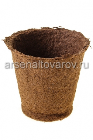 торфяной горшок для рассады 80*80 мм (уп 220 шт) круглый (Экоторф)