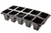 Кассета для рассады пластиковая  10 ячеек*100 мл (28*13*6 см) черная (АК) 