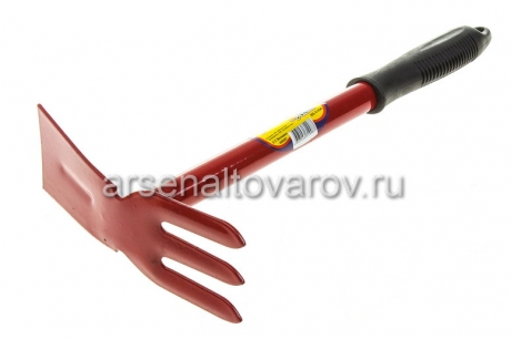 мотыжка комбинированная с металлическим черенком порошковой окраски МК-3-1м (030207) (Усадьба Люкс)