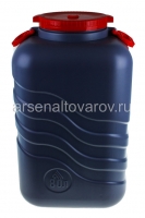 Бочка пластиковая 80 л для непищевых квадратная с навесными ручками Волна-эконом (М8332) (Башкирия)