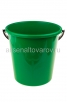 Ведро пластиковое 12 л для пищевых Ромашка (02014) зеленое (Ар-Пласт) 