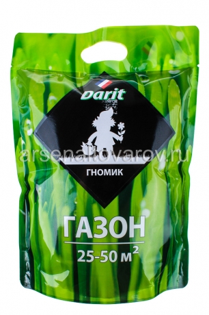 газон низкорослый Гномик  0,9 кг (на 25-50 кв.м земли) годен до 31.12.2027 (Дарит)