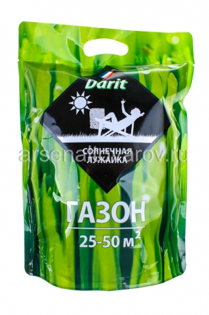 газон низкорослый Солнечная лужайка  0,9 кг (на 25-50 кв.м земли) годен до 31.12.2027 (Дарит)