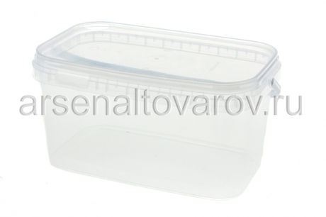контейнер-ведро для продуктов пластиковый 3,3 л прямоугольный с герметичной крышкой (Беларусь) (250)