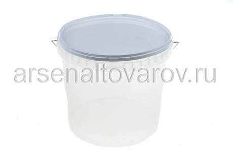 контейнер-ведро для продуктов пластиковый 5,5 л круглый с герметичной крышкой (Беларусь) (230)
