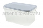 контейнер-ведро для продуктов пластиковый 5,8 л прямоугольный с герметичной крышкой (Беларусь) (293)