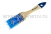 Кисть плоская  38 мм искусственная щетина деревянная ручка Ремоколор Стандарт Аква (01-1-515) 