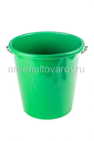 ведро пластиковое 8 л для пищевых Огородное (020122) зеленое (Ар-Пласт)