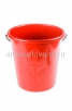 Ведро пластиковое  8 л для пищевых Огородное (020122) красное (Ар-Пласт) 