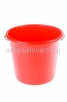 Ведро пластиковое  6 л для пищевых Ромашка (02011) красное (Ар-Пласт) 