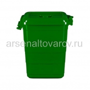 Бак пластиковый 75 л для пищевых с крышкой Брикс (01010) зеленый (Ар-Пласт)